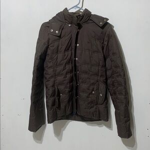 Abercrombie Vintage Ski Down Duvet And Feather Brown fur lined